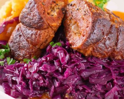 Zarte vegane Rouladen aus Seitan und Kidneybohnen