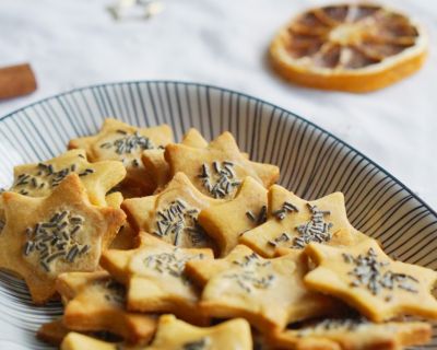 Vegane Lakritzplätzchen mit Marzipan