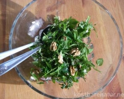 Spätherbstlicher Wildkräutersalat stärkt das Immunsystem