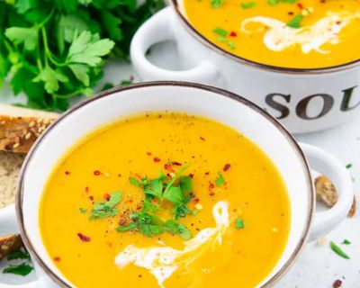 Kürbissuppe mit Kokosmilch