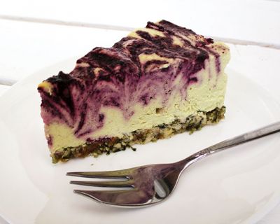 Nix-Backen Zitronen Blaubeer Torte (Vegan, Glutenfrei, Ohne Nüsse)