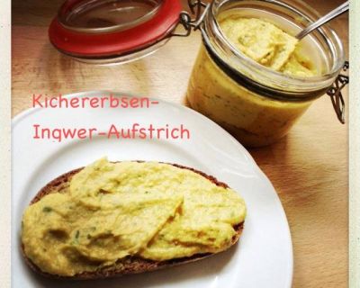 Pikanter Kichererbsen-Ingwer-Aufstrich