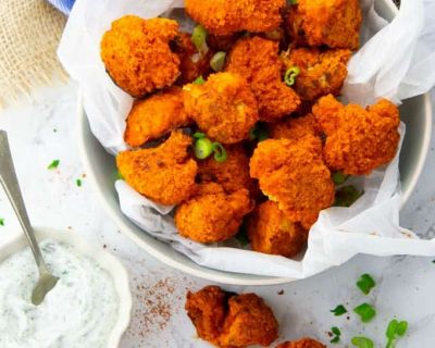 Gebackener Blumenkohl mit Buffalo Sauce