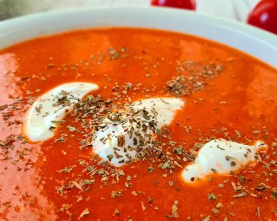 Tomatensuppe aus frisch gerösteten Tomaten