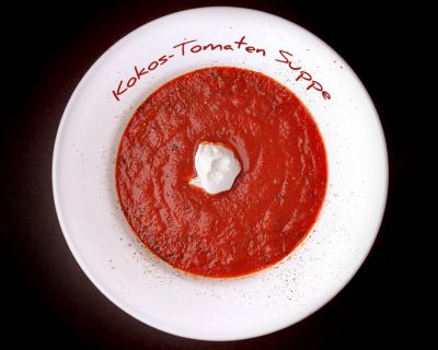 Kokos-Tomaten Suppe