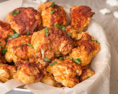 Würzige vegane Buffalo Wings aus Blumenkohl – lecker & gesund!