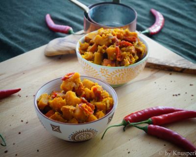 Schnelles Kürbischutney mit Granatapfel- und Ahornsirup