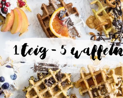 1 Teig - 5 Waffeln