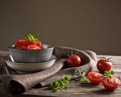 Warmer Tomatensalat