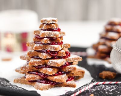 Vegane Tannenbaum-Plätzchen