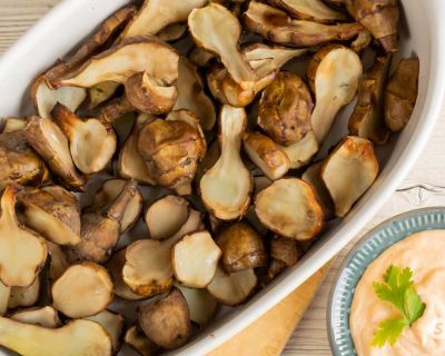 Gebackener Topinambur mit Aioli – regional, vegan und schnell zubereitet
