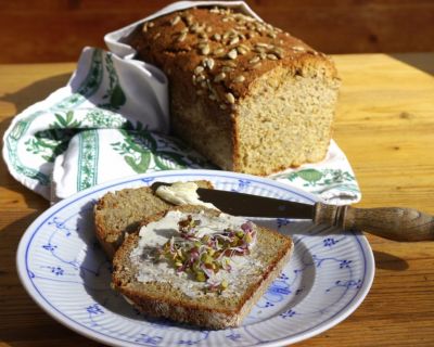 Kichererbsen-Linsen-Hirse-Vollkornbrot