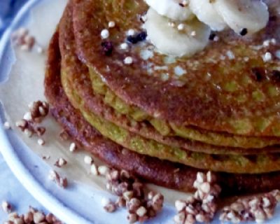 Gesunde Pfannkuchen ohne Zucker, Ei und Milch