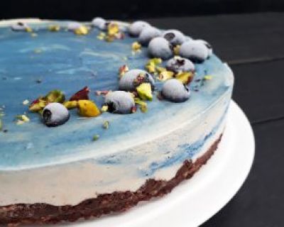 Nix Backen Wolken Torte (Vegan, Glutenfrei, Fruchtgesüßt)