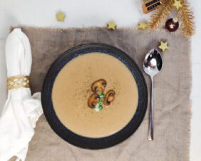 Beste vegane Champignoncremesuppe