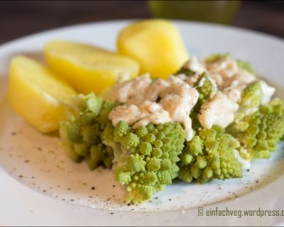 Romanesco mit Mandelcreme