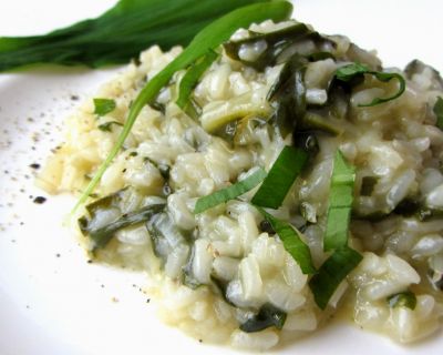 Bärlauch-Mangold-Risotto