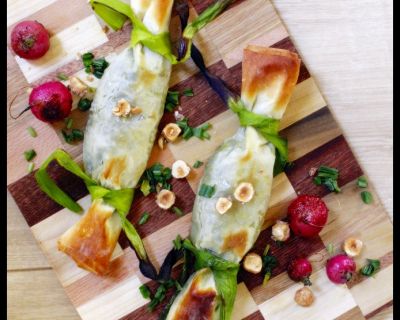 Rezept vom 13.04.2016: Vegane Strudel Bon Bons mit exotischer Spinat-Tofu Füllung