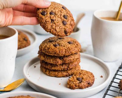 Vegane Tahin Kekse mit Chocolate Chips
