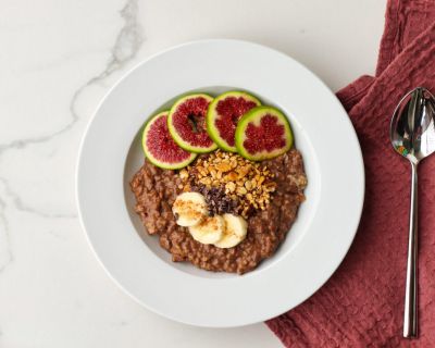 Veganer Schokoporridge