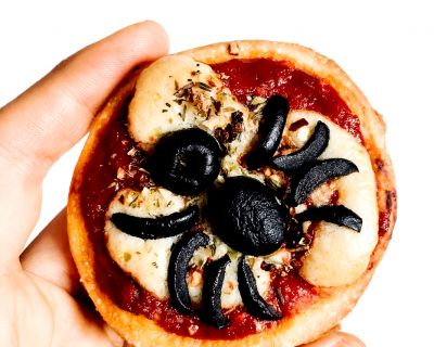 Mini Spinnen-Pizza – Schauriges Vergnügen (Halloween Special #2)