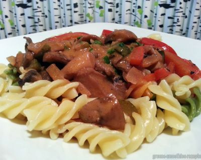 Veganes Pilz-Paprika-Stroganoff – Komplett ohne Soja