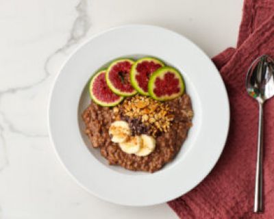 Veganer Schokoporridge