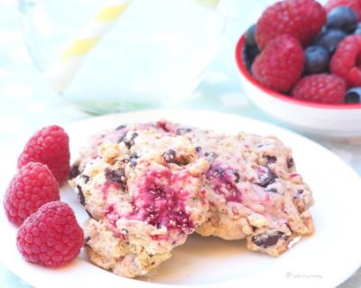 Mach’s dir selbst, die Cookies: Verführerische vegane Vanille Himbeer Schokolade Cookies