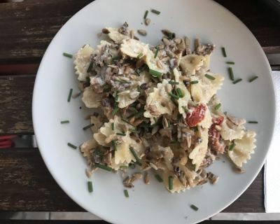 cremige Pasta mit getrockneten Tomaten