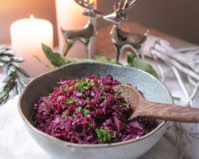 Köstliches veganes Apfel-Rotkraut