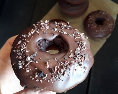 Schoko Donuts (Vegan, Glutenfrei, Ohne Öl)