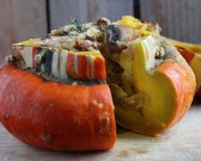 Gefüllte Bischofsmütze, herbstlich gemütlich