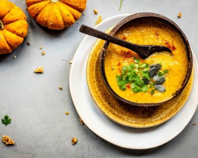 Vegane Kürbissuppe in 30 Minuten