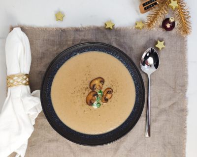 Beste vegane Champignoncremesuppe