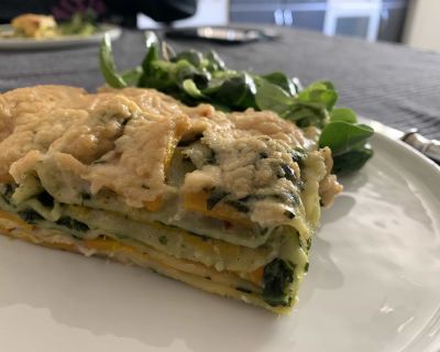 Kürbis-Spinat Lasagne