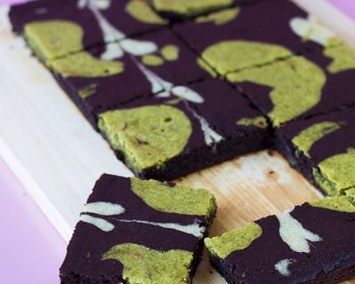 Matcha Brownies (vegan)
