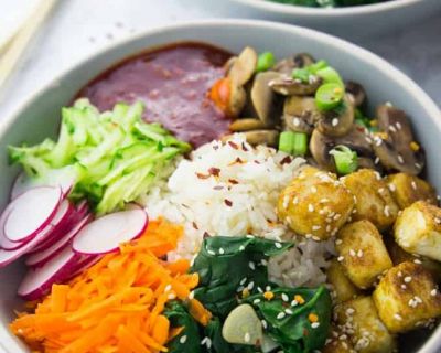 Koreanisches Bibimbap (Vegan)