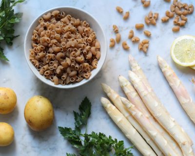 Weißer Spargel à la Mac ‘n’ Cheese