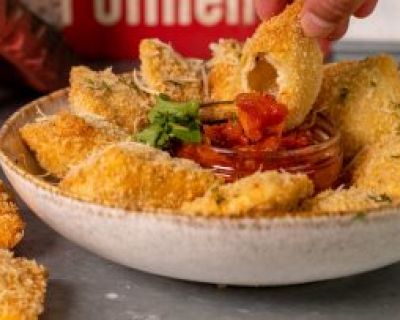 Toasted Ravioli – Frittierte Ravioli – mit veganen Käseravioli