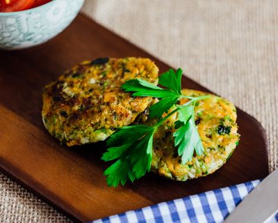 Zucchini-Bratlinge vegan