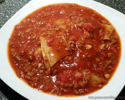 Vegane Lasagnesuppe a la Weight Watchers
