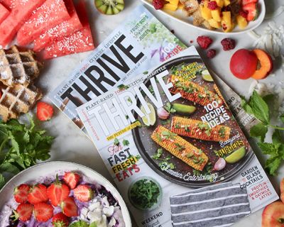 Gewaffelter Tofu mit Wassermelone und Mango