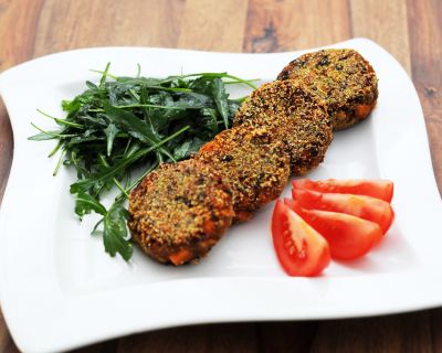 Rote Laibchen mit Champignons