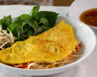 Vietnamesische Gemüse Pfannkuchen – Banh Xeo