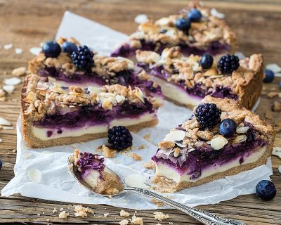 Blaubeer-Streusel-Cheesecake