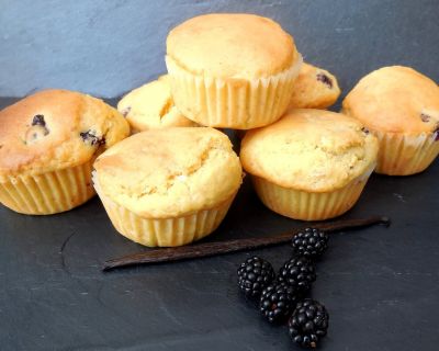 Brombeer-Vanille-Muffins