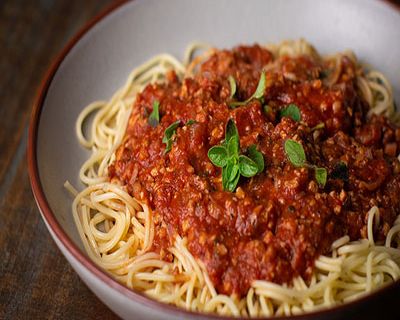 Spaghetti Bolognese (vegan)