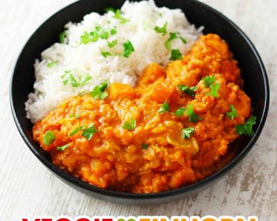 Kürbis Linsen Curry