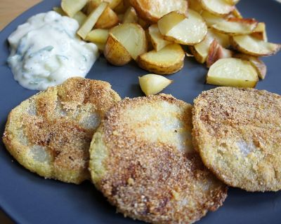 Vegane Kohlrabi – Schnitzel