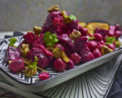 Rote Bete-Salat mit Apfel und Walnüssen